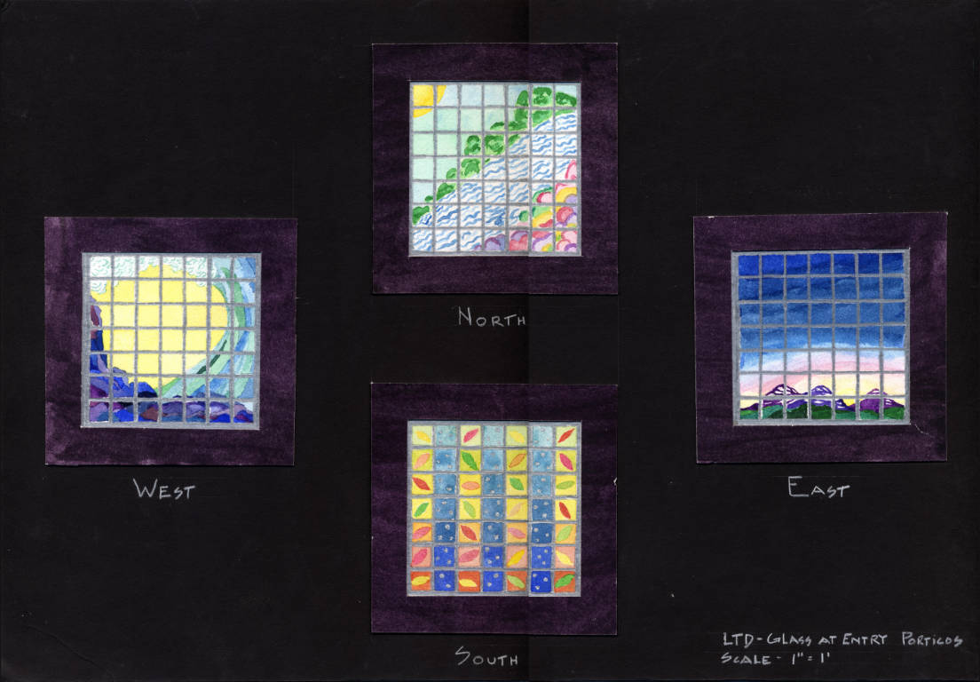 Drawings submitted as designs for the public art project